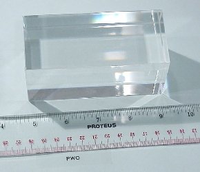 PWO 50mm x 50mm x 100mm crystal